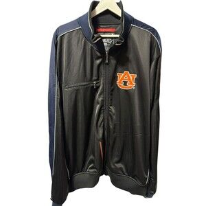 Auburn Tigers Franchise Club Game Satin Full-Snap Jacket Black, Navy, Orange 3X